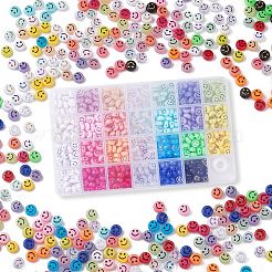 DIY Smiling Face Stretch Bracelet Making Kit&nbsp;DIY-YW0007-61
