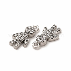 316 Surgical Stainless Steel with Crystal Rhinestone Pendants&nbsp;STAS-G305-04P