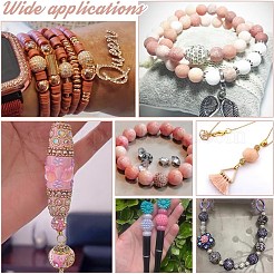 60Pcs 6 Color Handmade Polymer Clay Rhinestone Beads&nbsp;PORC-PH0001-38