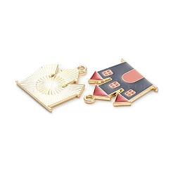Alloy Enamel Pendants&nbsp;ENAM-M044-12LG
