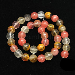 Tigerskin Glass Beads Strands&nbsp;G-G152-10mm-3