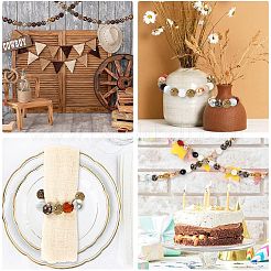 DIY Rugby Acrylic Beaded Keychain Pendant Decoration Making Kit&nbsp;MACR-CJC0004-18