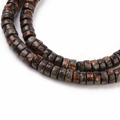 Natural Bronzite & Pyrite Beads Strands&nbsp;G-T111-12