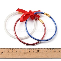 Independence Day PVC Plastic Glitter Powder Multi-Strand Bangles&nbsp;PL-H002-01B