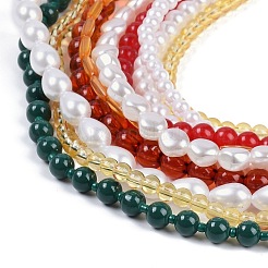 Bohemian Glass Beaded Multi Layered Necklaces for Women&nbsp;NJEW-K384-02A