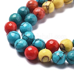 Synthetic Turquoise Beads Strands&nbsp;G-L620-A02-10mm