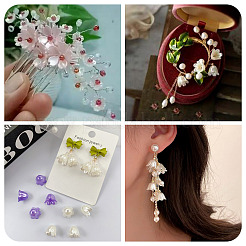 550Pcs 11 Colors Spray Paint ABS Plastic Imitation Pearl Beads&nbsp;MACR-PJ0001-06