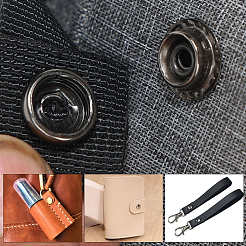 1Bag Brass Snap Buttons&nbsp;KK-GF0001-25EB