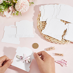 100Pcs Blank Paper Hair Clip Display Cards&nbsp;CDIS-SP0001-36