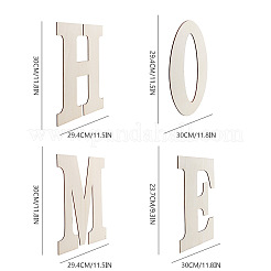 Word Home Unfinished Wood Slices&nbsp;DIY-WH0163-91-1