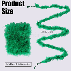 Turkey Feathers Fluff Boa for Dancing&nbsp;AJEW-WH0470-44B
