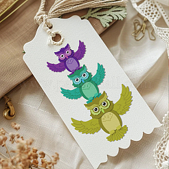 Owl Theme Carbon Steel Cutting Dies Stencils&nbsp;DIY-WH0309-3777