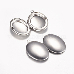 Tarnish Resistant 316 Stainless Steel Locket Pendants&nbsp;STAS-G168-15P