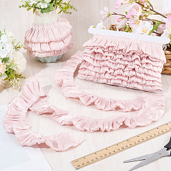 5M Double Layer Polyester Pleated Lace Ribbon&nbsp;OCOR-CY0003-97B