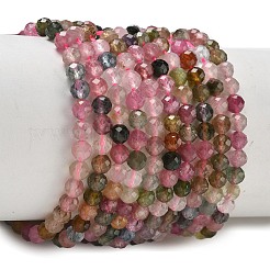 Natural Multicolor Tourmaline Beads Strands&nbsp;GG-CBA5A1A-A10-04