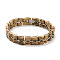 Wooden Watch Band Bracelets for Women Men&nbsp;BJEW-M306-01P