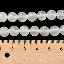Natural Selenite Beads Strands&nbsp;G-N328-025B-01
