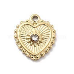 304 Stainless Steel Rhinestone Pendants&nbsp;STAS-L283-33G