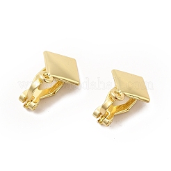 Alloy Clip-on Earring Findings&nbsp;PALLOY-M208-04G
