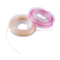 10 Rolls 3-Ply Metallic Polyester Threads&nbsp;MCOR-YW0001-03C