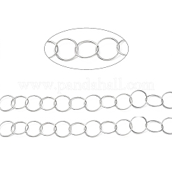 Tarnish Resistant 304 Stainless Steel Rolo Chains&nbsp;CHS-G027-06P