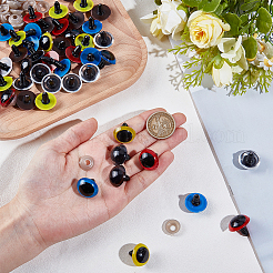 50Pcs 5 Colors Craft Plastic Screws Doll Eyes&nbsp;DOLL-GF0001-11