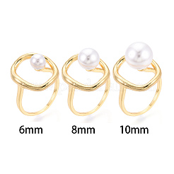 Oval Brass Cup Peg Ring Settings&nbsp;LS-KK-N274-38G