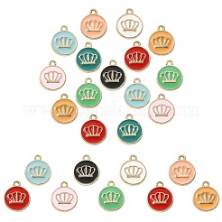 45Pcs 9 Colors Alloy Enamel Charms&nbsp;ENAM-CJ0004-56