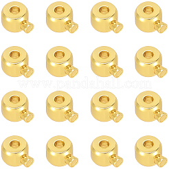 80Pcs Brass Crimp Beads&nbsp;KK-BBC0025-89G