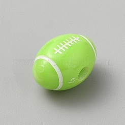 Opaque Acrylic European Beads&nbsp;SACR-CJC0001-34F