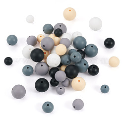 150Pcs 15 Styles Silicone Beads&nbsp;SIL-TA0001-30