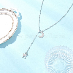 304 Stainless Steel Lariat Necklaces&nbsp;NJEW-JN05512-01