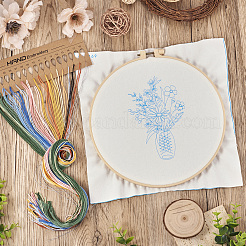3 Sets 3 Styles DIY Embroidery Starter Kits&nbsp;DIY-TA0006-67