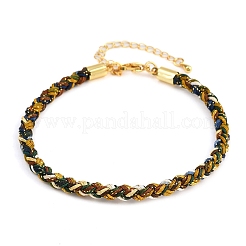 4MM Braided Nylon Cord Bracelets&nbsp;FIND-A057-01G