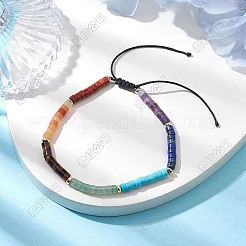 Natural Mixed Gemstone Braied Beads Btacelets for Women&nbsp;BJEW-JB10685