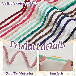 28 Yards 14 Colors Nylon Ruffled Elastic Lace Trim&nbsp;OCOR-GA0002-74