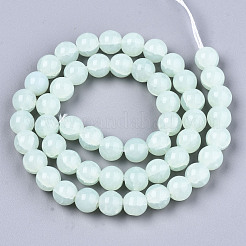 Imitation Jade Glass Beads&nbsp;GLAA-S192-001E