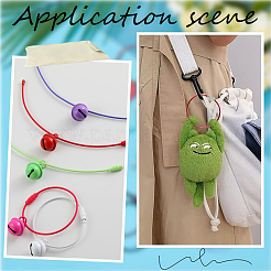 64Pcs 16 Colors Baking Paint Stainless Steel Cable Wire Keychains&nbsp;AJEW-SC0031-85