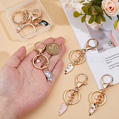 6Pcs Alloy Enamel Keychains&nbsp;KEYC-DC00037