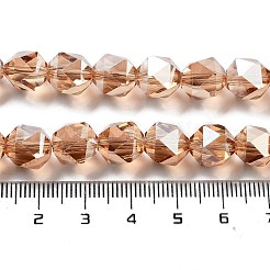 Electroplate Glass Beads Strands&nbsp;EGLA-P057-01A-PL02