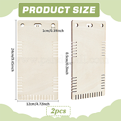 2Pcs Wood Thread Winding Boards&nbsp;WOOD-FG0001-59