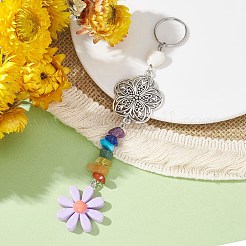 Flower Resin Keychains&nbsp;KEYC-JKC00556-04