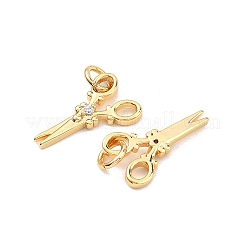 SHEGRACE Brass Micro Pave Clear Cubic Zirconia Pendants&nbsp;XGRQ2C859-403G