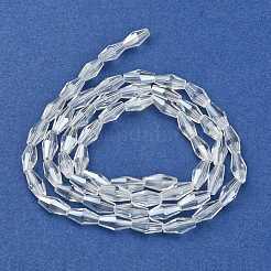 Electroplate Glass Beads Strands&nbsp;EGLA-R020-8x4mm-13