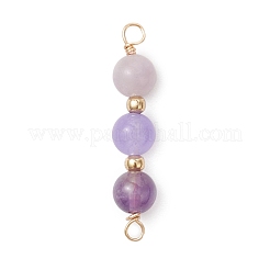 8Pcs 8 Styles Natural & Synthetic Mixed Gemstone Connector Charms&nbsp;PALLOY-JF04737