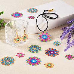 32Pcs 8 Styles Spray Painted 430 Stainless Steel Filigree Pendants&nbsp;STAS-TA0001-96