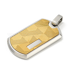 Ion Plating(IP) 304 Stainless Steel Pendants&nbsp;STAS-F307-15G