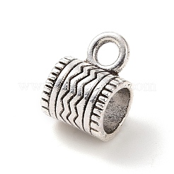 Tibetan Style Alloy Tube Bails&nbsp;PALLOY-P293-185