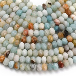 Natural Flower Amazonite Beads Strands&nbsp;G-Z111-A19