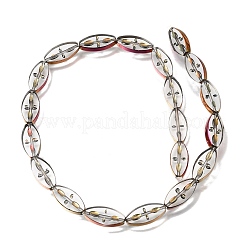 Electroplated Transparent Glass Beads Strands&nbsp;GL-CBA98F0-08A